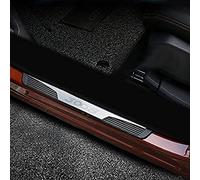Autophoton Barre de seuil en acier inoxydable pour Peugeot 3008 2017-2021, Accessoire de voiture, Noir