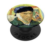 Autoportrait avec Oreille bandée de Vincent Van Gogh (1889) PopSockets PopGrip Adhésif