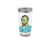 Autoportrait de Vincent van Gogh (1889) - sans arrière-plan Gobelet isotherme en acier inoxydable double paroi