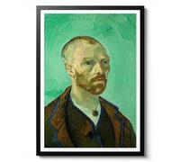 Autoportrait, dédié à Paul Gauguin Impression par Vincent Van Gogh, 1888, art mural impressionnisme, décoration de portrait, cadeau d'art unique, mat d'archivage, A4 (encadré) - 29,7 x 21 cm
