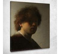 Autoportrait Rembrandt Van Rijn Rembrandt Van Rijn, rvr183 Tableau imprimé sur toile, 40 x 32 cm