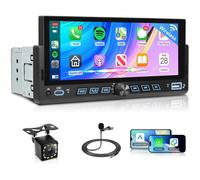 OiLiehu 4+64G/8 Cœurs Android 13 Autoradio pour Honda CRV 2007-2011 avec CarPlay Android Auto sans Fil, 9“ IPS Écran Tactile avec GPS WiFi Lien Miroir Bluetooth FM/RDS DSP EQ SWC Caméra Arrière