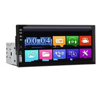 Autoradio 1 DIN 7 Pouces avec Lecteur MP5 Écran Tactile Multimédia FM ISO Entrée Auxiliaire Bluetooth USB Universel Caméra De Recul Étanche(with Remote Control)