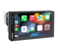 Autoradio 1 DIN avec Carplay Android Auto Lecteur Multimédia Écran Tactile HD 7 Pouces FM Entrée AUX Bluetooth MirrorLink. Universel Camera Recul(with Remote Control)