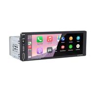 Autoradio 1 DIN avec CarPlay sans Fil Android Auto 6,9" Écran Tactile Bluetooth Prise en Charge de l'autoradio FM AM RDS Radio Mirror Link USB Type C Commande vocale Mémoire de Panne de Courant
