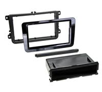 ACV Support avec vide-poche compatible Seat, Skoda, VW Noir brillant