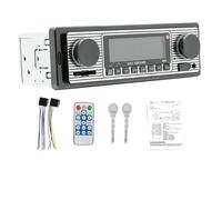 Autoradio 1 DIN, Lecteur MP3, Style Vintage, Double Bouton, numérique, Bluetooth, multimédia, Musique, USB, SD, stéréo, Lecture dans l'entrée AUX