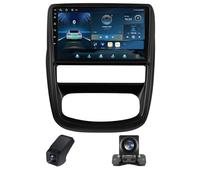 Autoradio 10" avec écran pour Renault Duster 1 2010-2015 Nissan terrano LLL 3 2014-2022, 2 DIN Radio de Voiture avec GPS Android 14 avec sans Fil Carplay Bluetooth WiFi DSP FM(M150CP)