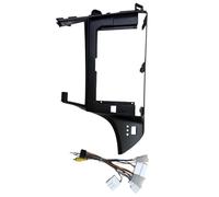 Autoradio 10 Pouces Lecteur MP5 Système Android Stéréo Format 2 DIN Façade avec Cadre D'installation pour Toyota pour Prius 30 2009-2015 OOPUHKSY(Frame with Cable)