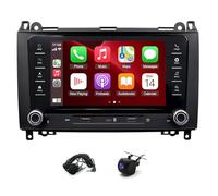 Autoradio 2+32G pour Mercedes-Benz W169 2004-2012 avec CarPlay Android Auto | Écran Android de 7 pouces avec FM/RDS, DSP, Bluetooth, Wi-Fi, GPS, SWC, Mirror Link, écran partagé et caméra de recul AHD.