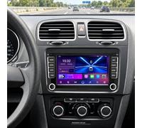 Autoradio 2+64G avec CarPlay et Android Auto pour VW Golf 2006-2013 MK6 | Écran Android 13,7 pouces avec radio FM/RDS, Bluetooth, Wi-Fi, GPS, commandes au volant et caméra de recul à 4 LED