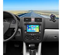 Autoradio 2+64G avec CarPlay et Android Auto pour VW Rabbit 2006-2009 | Écran Android 13,7 pouces avec radio FM/RDS, Bluetooth, Wi-Fi, GPS, commandes au volant et caméra de recul à 4 LED