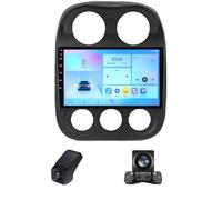 Autoradio 2 Din Android 13 pour Jeep Compass 1 2009-2015 Carplay sans Fil et Android Auto Écran Tactile Caméra de recul Bluetooth 5.0 FM AM RDS DSP GPS/4GLTE 5GWIFI(NF-3)
