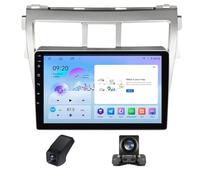 Autoradio 2 Din Android 13 pour Toyota Vios 2 2007-2013 Carplay sans Fil et Android Auto Écran Tactile Caméra de recul Bluetooth 5.0 FM AM Radio RDS DSP 4GLTE 5GWIFI Navigation GPS(NF-3)