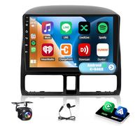 Autoradio 2 DIN Android 14 pour Honda CRV 2001-2006,9 Pouces Écran Tactile 4+64G,Support CarPlay & Android Auto,Bluetooth GPS FM,Poste Radio Voiture avec Navigation SWC Caméra de Recul Microphone