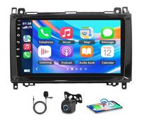 Autoradio 2 DIN Android 14 pour Mercedes-Benz B W169 W245/Vito Viano W639/Sprinter W906,9 Pouces Écran Tactile 2+64G,Support CarPlay & Android Auto,Bluetooth GPS WiFi,Poste Radio Voiture