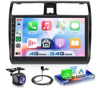 Autoradio 2 DIN Android 14 pour Suzuki Swift 2005-2010,10 Pouces Écran Tactile 4+64G,Support CarPlay & Android Auto,Bluetooth GPS FM/RDS,Poste Radio Voiture avec Navigation SWC Mirror Link DSP
