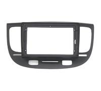 Autoradio 2 DIN Android 9 Pouces avec Cadre Et Façade De Tableau De Bord pour Kia pour Rio 2 2005 2006 2007 QAQMHVCVB(Black)