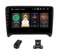 Autoradio 2 Din avec écran 9''avec Carplay et Android Auto pour Audi TT 2 8J 2006-2014 Bluetooth Radio FM RDS Commande Caméra de Recul Navigation GPS 4G LTE et WiFi intégrés(C20)