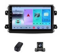 Autoradio 2 Din avec écran 9''avec Carplay et Android Auto pour Fiat Ducato Van L3H2 2021-2023 Bluetooth Radio FM Commande Caméra de Recul Navigation GPS WiFi 1080P Commande au Volant(X1)