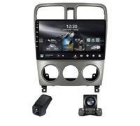 Autoradio 2 Din avec écran 9''avec Carplay et Android Auto pour Subaru Forester SG 2002-2008 Bluetooth Radio FM Commande Caméra de Recul Navigation GPS WiFi Commande au Volant(X2)