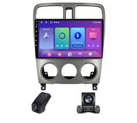 Autoradio 2 Din avec écran 9''avec Carplay et Android Auto pour Subaru Forester SG 2002-2008 Bluetooth Radio FM Commande Caméra de Recul Navigation GPS WiFi Commande au Volant(X1)