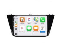 Autoradio 2 Din Bluetooth pour VW Volkswagen Tiguan 2 2016-2020 Carplay sans Fil Android Auto Poste Radio avec GPS, WiFi, Bluetooth, Mirror Link, RDS, Mic, SWC, 4 Nuclear 4G+64G