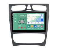Autoradio 2 DIN,pour Benz C-Lass W209 W203 CLK 2000-2004 avec Carplay sans Fil, Android Auto Android 15 Bluetooth Radio, écran Tactile 9 Pouces, Navigation, WiFi, SWC(A,H7 8G+128G)