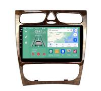 Autoradio 2 DIN,pour Benz C-Lass W209 W203 CLK 2000-2004 avec Carplay sans Fil, Android Auto Android 15 Bluetooth Radio, écran Tactile 9 Pouces, Navigation, WiFi, SWC(B,H5 4G+64G)