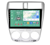Autoradio 2 DIN,pour Honda City 2008-2013 avec Carplay sans Fil, Android Auto Android 15 Bluetooth Radio, écran Tactile 9 Pouces, Navigation, WiFi, SWC(B,H7 8G+128G)