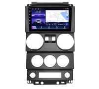 Autoradio 2 DIN,pour Jeep Wrangler Rubicon 2008-2010 avec Carplay sans Fil, Android Auto Android 15 Bluetooth Radio, écran Tactile 9 Pouces, Navigation, WiFi, SWC(B,A1 1G+32G)