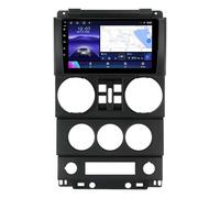 Autoradio 2 DIN,pour Jeep Wrangler Rubicon 2008-2010 avec Carplay sans Fil, Android Auto Android 15 Bluetooth Radio, écran Tactile 9 Pouces, Navigation, WiFi, SWC(A,A1 1G+32G)