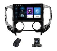 Autoradio 2 Din pour Mitsubishi L200 5 2015-2019 Carplay sans Fil et Android Auto/Radio à écran Tactile 9 Pouces 1080P avec BT 5.0 FM AM RDS Navigation GPS DSP + caméra de recul(NF-1)