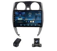 Autoradio 2 Din pour Nissan Note 2 E12 2012-2021 Carplay sans Fil et Android Auto/Radio à écran Tactile 9 Pouces 1080P avec BT 5.0 FM AM RDS Navigation GPS + caméra de recul(NF-1)
