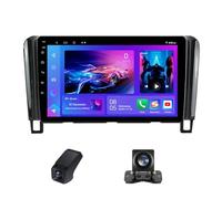 Autoradio 2 Din pour Nissan Serena 4 C26 2010-2016 Carplay sans Fil et Android Auto/Radio à écran Tactile 9 Pouces 1080P avec BT FM AM RDS Navigation GPS DSP + caméra de recul(NF-7)