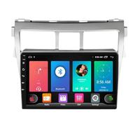 Autoradio 2 DIN,pour Toyota Vios 2007-2012,9 Pouces Android 15 Bluetooth Radio,avec Carplay Android Auto, Commande au Volant Caméra de Recul Mic(8core(8G+256G))
