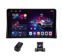 Autoradio 2 Din pour Volkswagen Multivan T5 2003-2015 Carplay sans Fil et Android Auto/Radio à écran Tactile 9 Pouces 1080P avec BT 5.0 FM RDS Navigation GPS DSP + caméra de recul(NF-4)