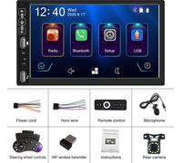 autoradio 2Din 7-inch HD MP5 Carplay Bluetooth FM Music Player with 12 Light Cameras