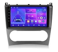 Autoradio 2G+64G 9" pour Mercedes-Benz CLK W203 C209 2005-2009 | Android 15 2 DIN pour C/CLK avec sans fil CarPlay Android Auto WiFi Bluetooth GPS GPS GPS FM RDS SWC Caméra de recul Plug