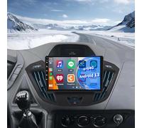 Autoradio 4+64G Android 13 avec Wireless Carplay et Android Auto pour Ford Transit/Touareg 2013-2017 - WiFi GPS Connexion rétroviseur Commandes au Volant FM RDS Ecran partagé 32EQ + Caméra de recul