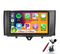 Autoradio 4G 64G pour B-enz Smart Fortwo 2011-2015 avec DSP, Carplay sans fil, Android Auto, écran tactile 9" 1280P, autoradio Android avec Bluetooth 5.0, GPS, WiFi, FM/RDS, SWC, caméra,K1 pro plus