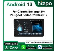 Autoradio 9 " Hizpo Android13 pour citroën Berlingo B9 Peugeot Partner 2008 - 2019 système stéréo automatique RDS DSP GPS CarPlay UI8581 W1 8Core 2G 32G