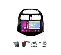 Autoradio à écran tactile Android 10 pouces Autoradio Android HD Navigation GPS Radio avec Bluetooth et navigation et caméra de recul pour Chevr-olet Spark Beat Matiz Creative 2010-2014 (M10