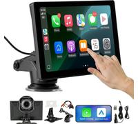 Autoradio à écran tactile CarPlay 228,6mm - Apple Android - caméra avant/arrière - compatible avec les smartphones iPhone et Android