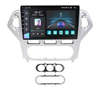 Autoradio Android 11 9 Pouces HD Écran Tactile Pour Ford Mondeo 2006-2010 Avec Sans Fil Carplay Android Auto Support DAB HiFi BT 5.0 Lien Miroir WiFi 4G DSP RDS Commande Au Volant Caméra De Recul(B,4C
