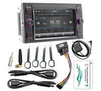 Autoradio Android 13 2 Din Pour Ford Focus C-Max Mondeo Kuga Fiesta Fusion Transit, 2+64Go, Écran Tactile 7 Pouces, GPS, Carplay