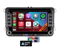 Autoradio Android 13 pour VW Golf, Polo, Passat, Tiguan, Beetle avec CarPlay, Android Auto, Stéréo de Voiture de 7 Pouces avec Double USB, Navigation GPS, Vidéo 1080P, Bluetooth (4core 2GB+32GB)