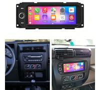 Autoradio Android 14 2 DIN pour Jeep Wrangler 2003-2006, écran tactile de 6,86 ", avec support Bluetooth, sans fil, Carplay, avec GPS Navi, Android, caméra de recul Mirror Link 2 + 32 G