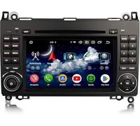Autoradio Android 14 8 cœurs 4 + 64 Go Navigation pour Mercedes Classe A/B W169 W245 Sprinter Viano VW Crafter Prise en Charge sans Fil Carplay Android Auto GPS DSP Bluetooth 5.0