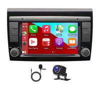 Autoradio Android 14 Carplay sans fil GPS Bluetooth 7'' 2+32Go WiFi /FM/AM Radio/Contrôle volant/Caméra - Pour Fiat Bravo 2007-2014